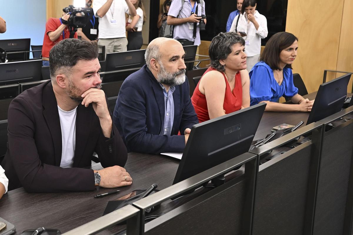 Rufián y Néstor Rego, diputado del BNG en el Congreso, en una imagen de archivo.