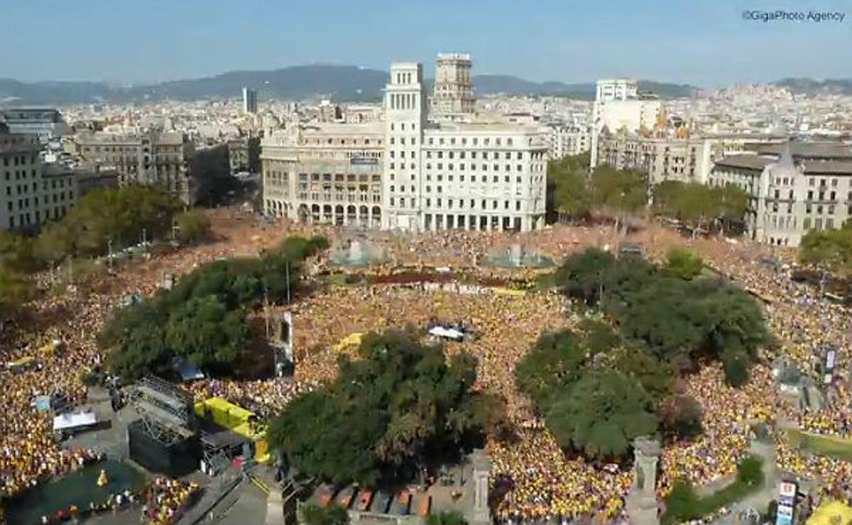 ’Timelapse’ en la plaza de Catalunya