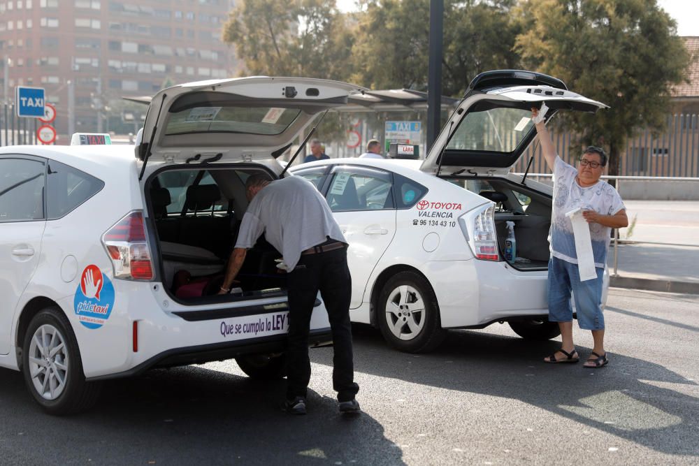 Huelga del taxi en València