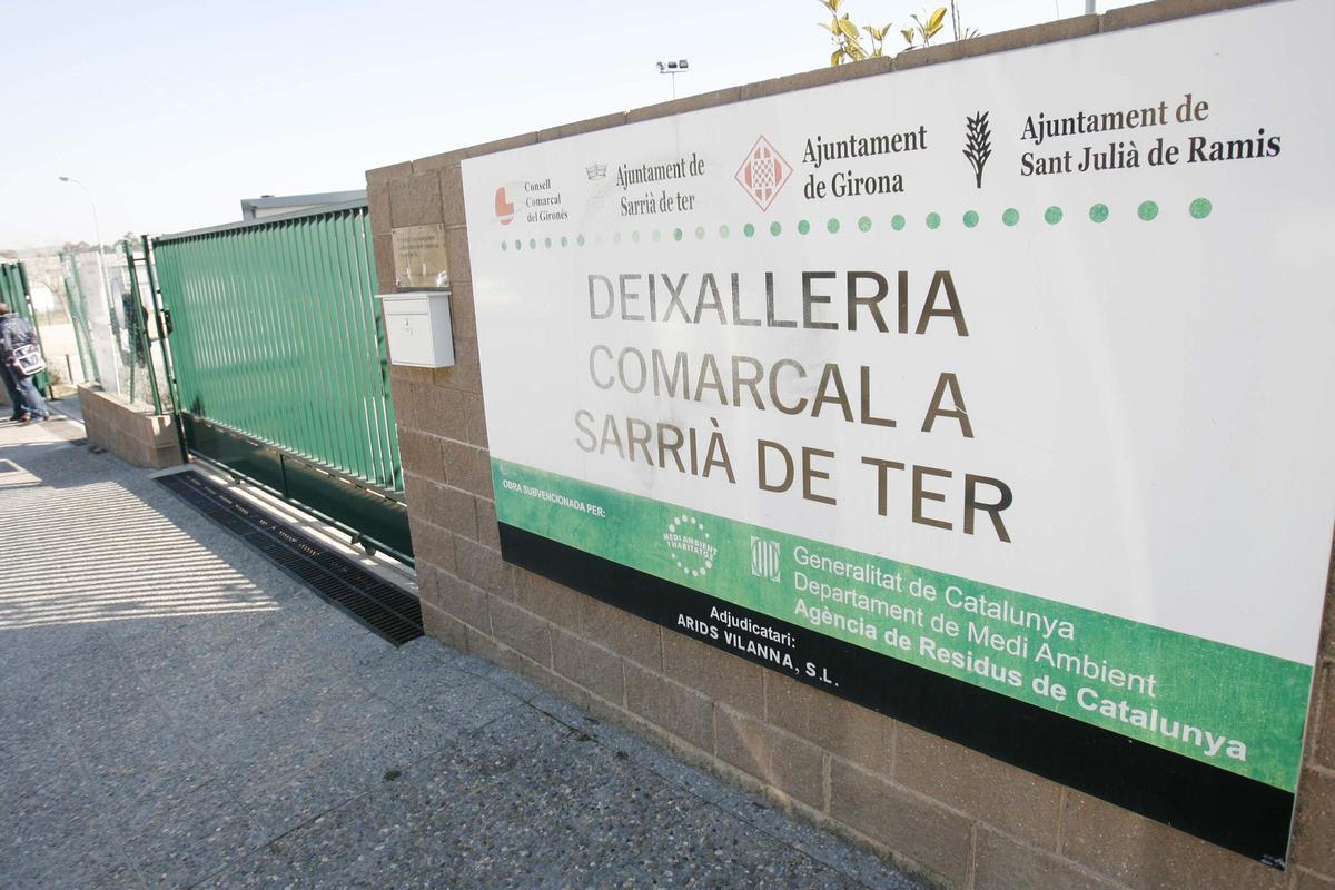 Una imatge d'arxiu de l'entrada de la deixalleria de Sarrià