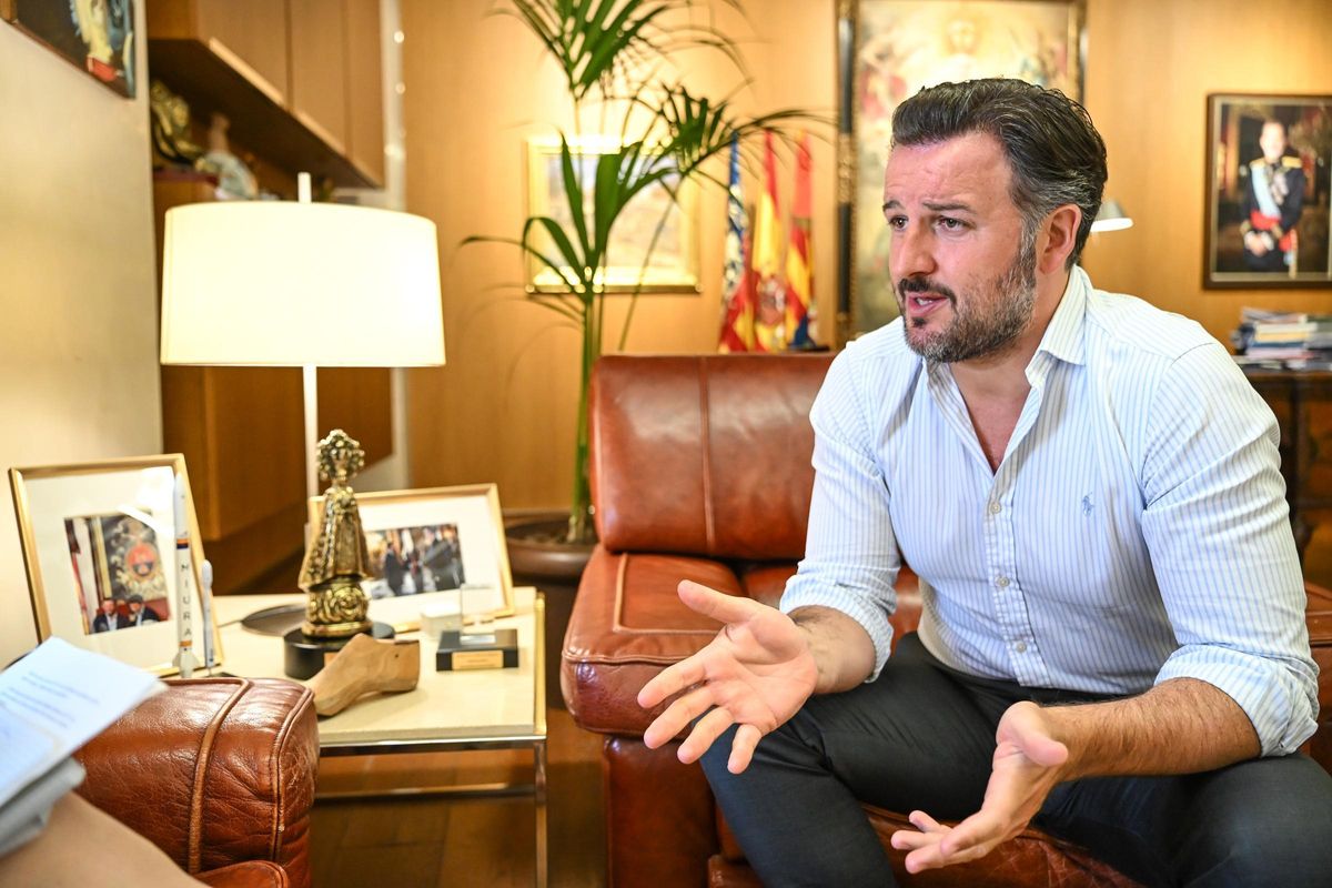 Pablo Ruz, en el despacho de  Alcaldía.
