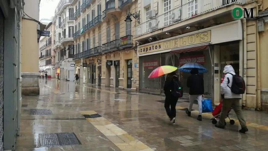 Málaga amanece en alerta por fuertes lluvias