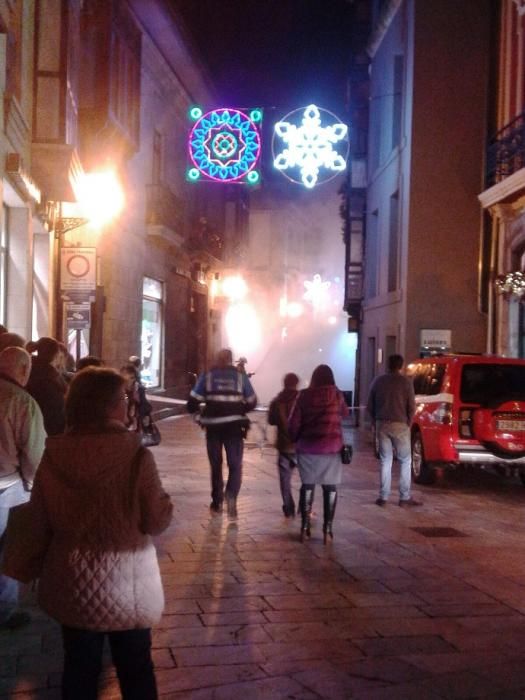 Incendio en el centro de Oviedo