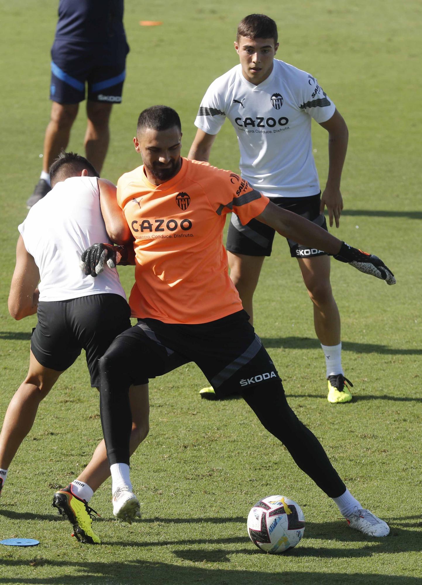 Entrenamiento previo a la segunda jornada de Laliga frente al Athletic de Bilbao