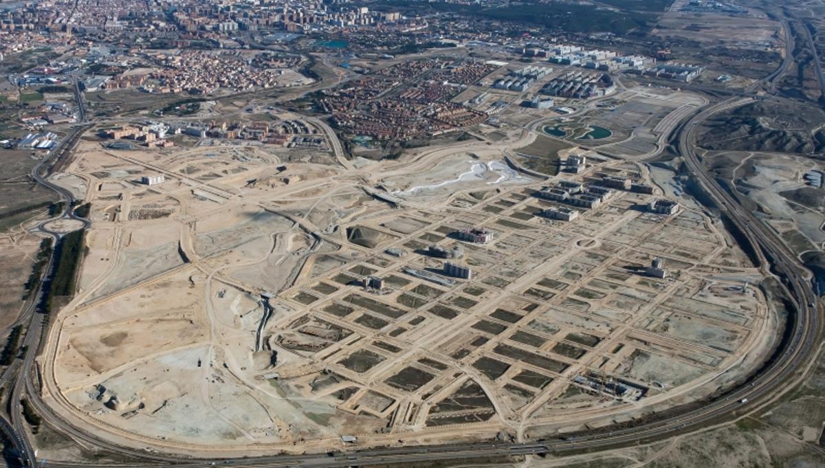 Imagen aérea de Arcosur, en Zaragoza, cuando daba sus primeros pasos en la primera década del siglo.