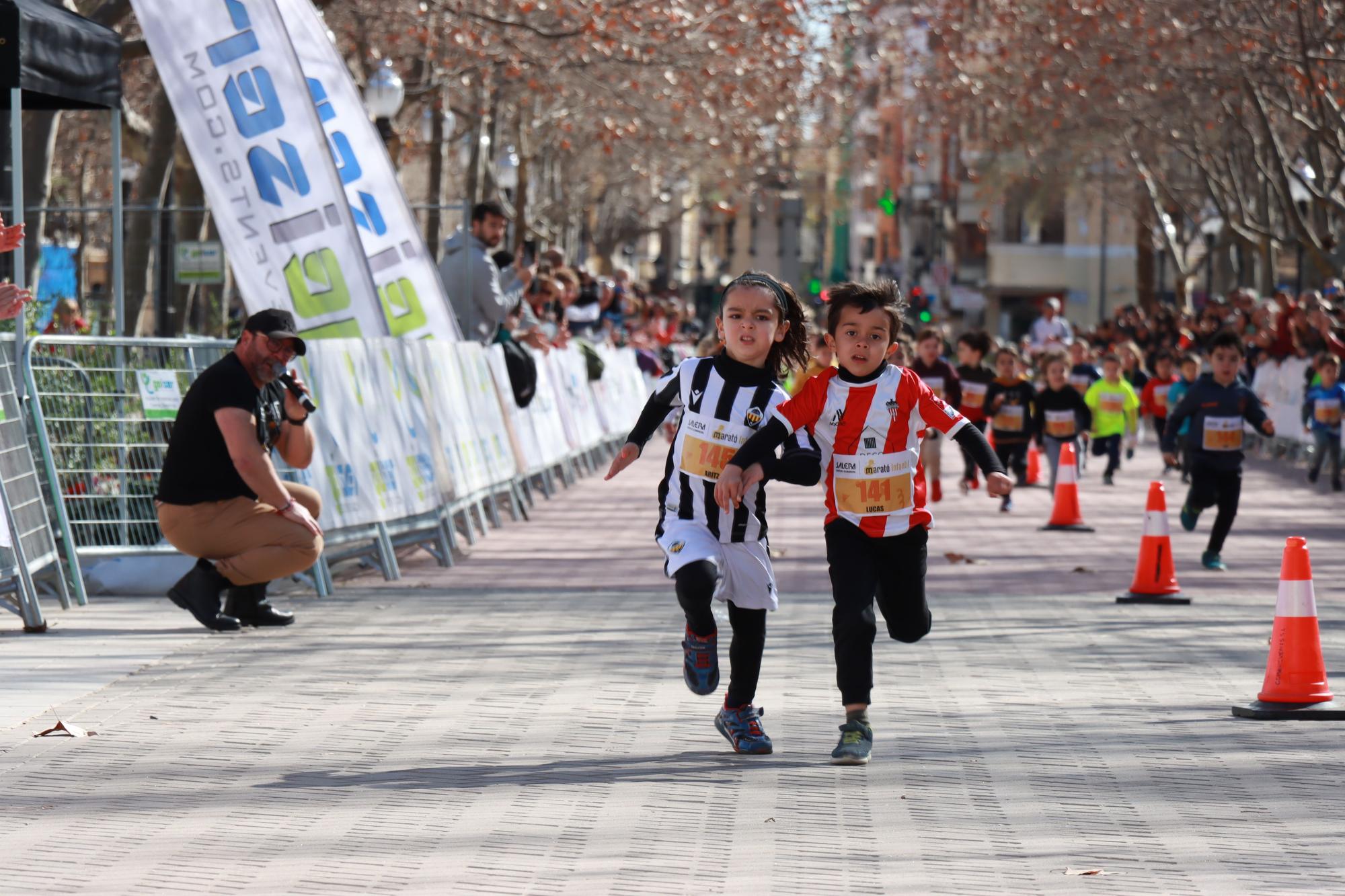 Las mejores imágenes de la maratón infantil en Castelló