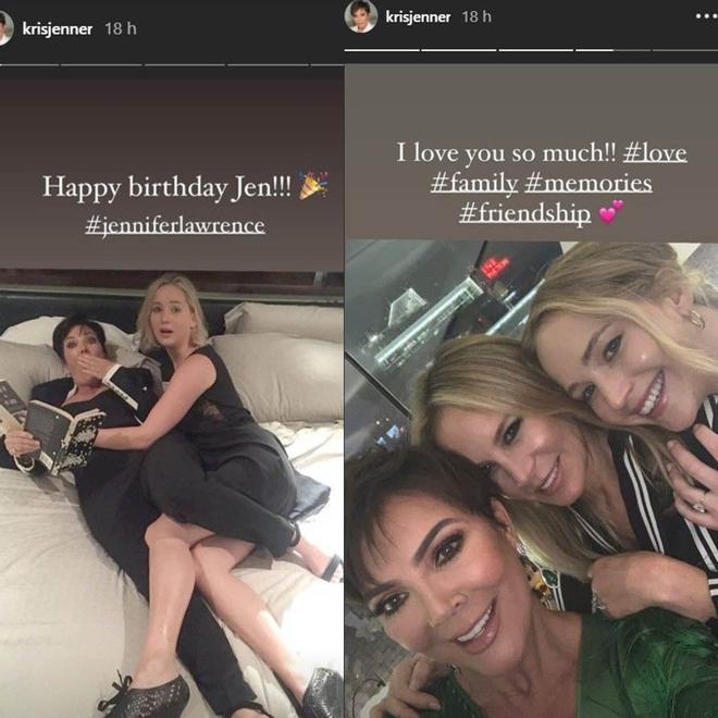 Kris Jenner y Jennifer Lawrence son súper amigas y posan juntas