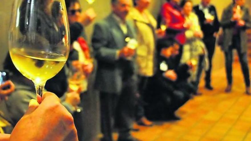 El vino albariño es el gran protagonista de las jornadas de puertas abiertas. // Iñaki Abella