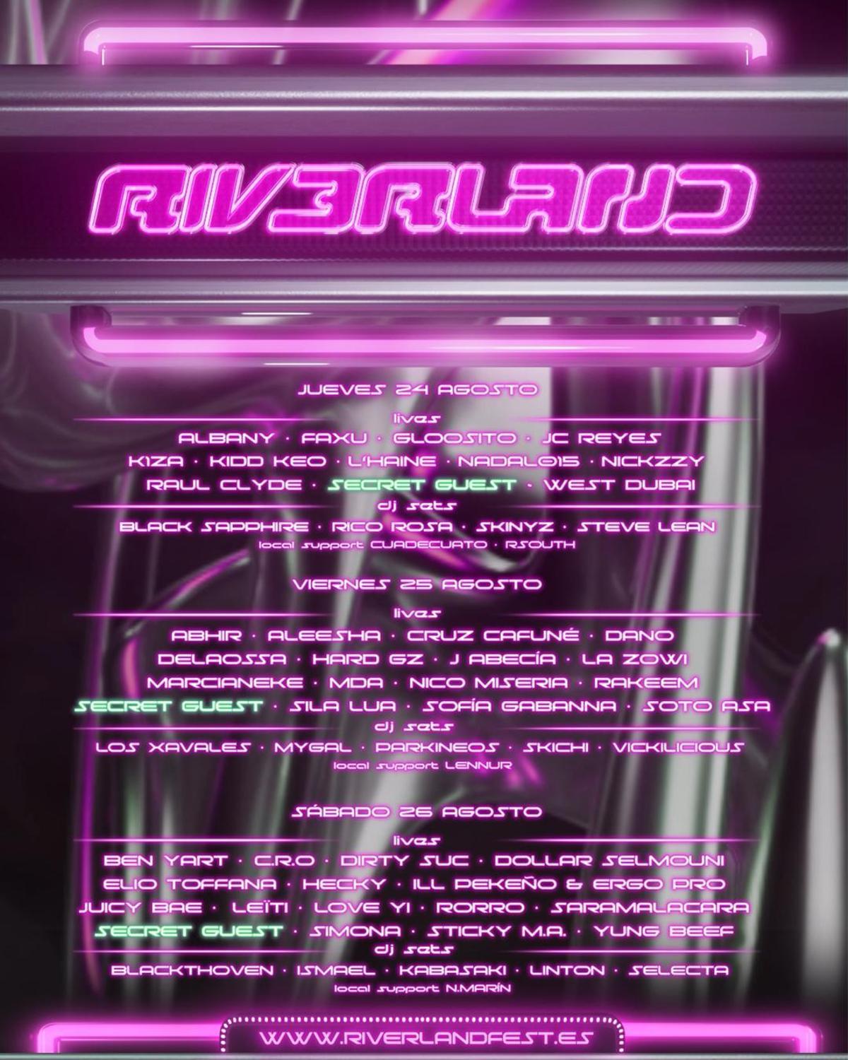 Cartel del Riverland Fest 2023