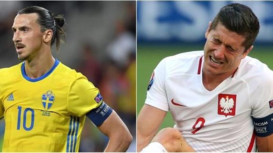 Ibrahimovic y Lewandowski