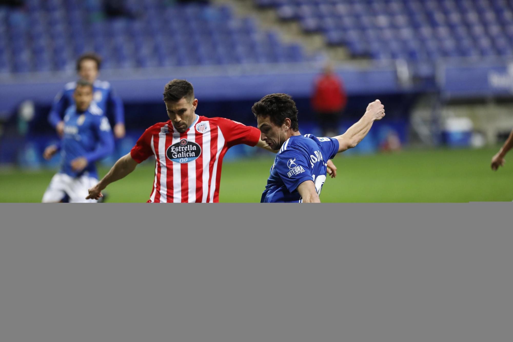 El partido entre el Oviedo y el Lugo, en imágenes