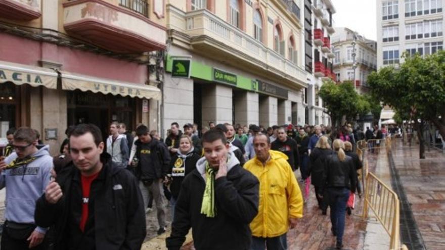 Málaga - Borussia | Ambiente por las calles del Centro