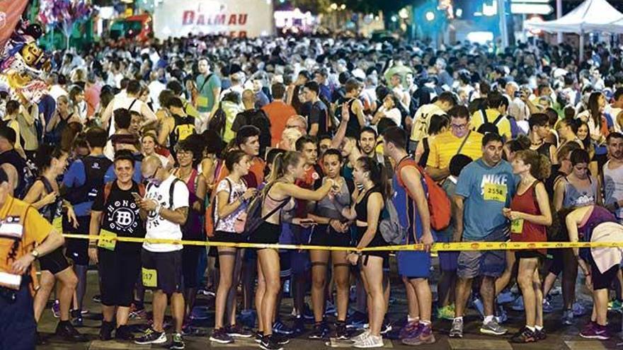 Tradicional salida ´Des Güell a Lluc a peu´ en la edición del año pasado.