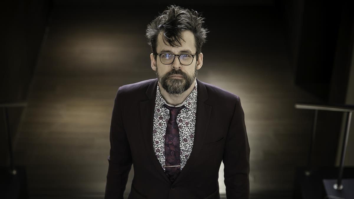 Matt Fraction, fotografiado en el Salón del Cómic