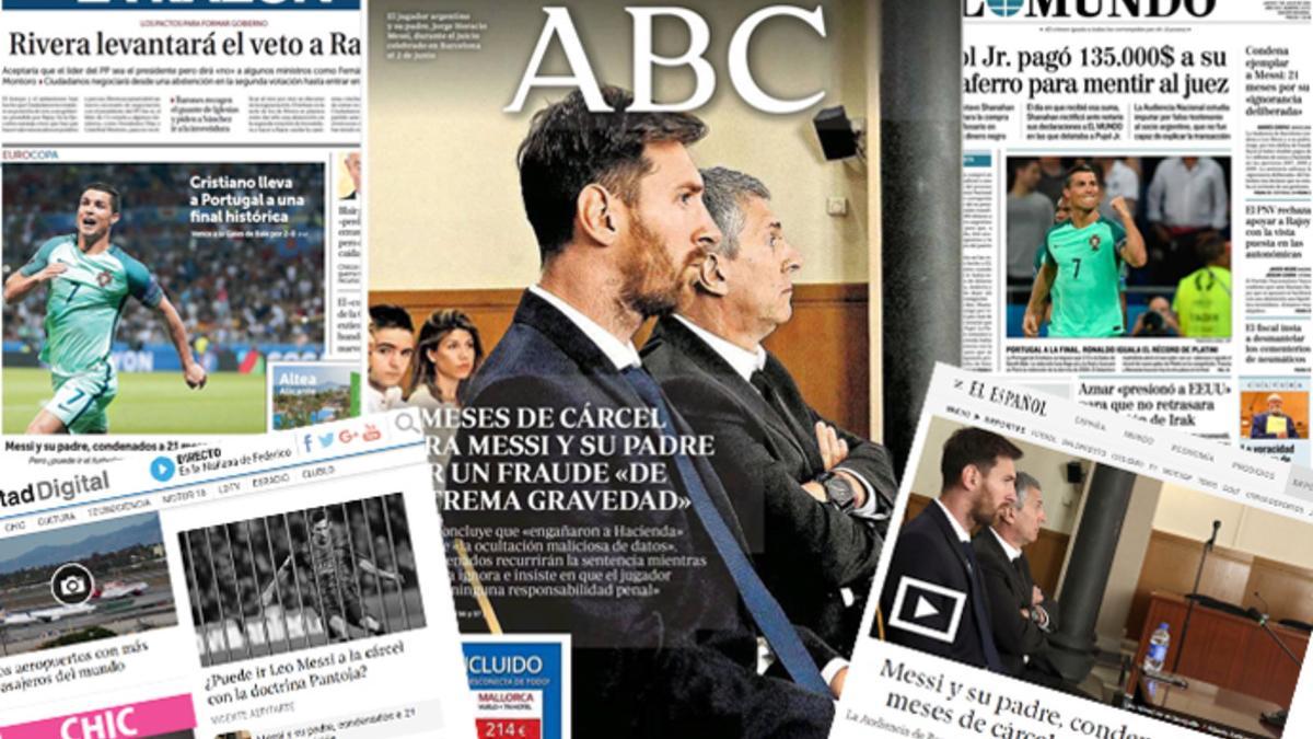 La prensa española carga contra Leo Messi