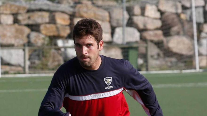 Gabancho en un entrenamiento en Balbín.