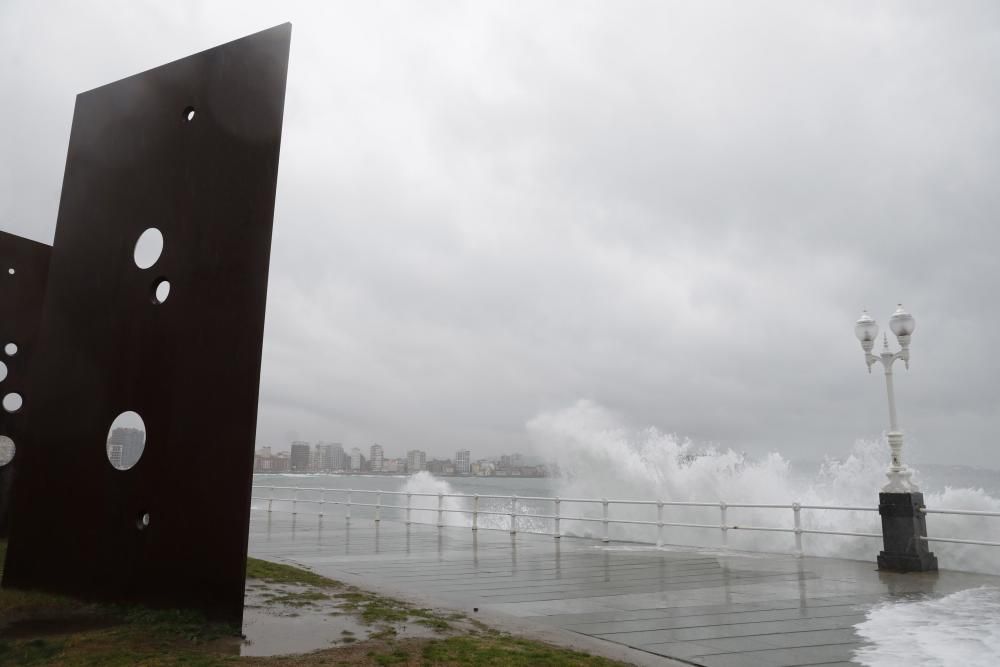 Temporal en Gijón