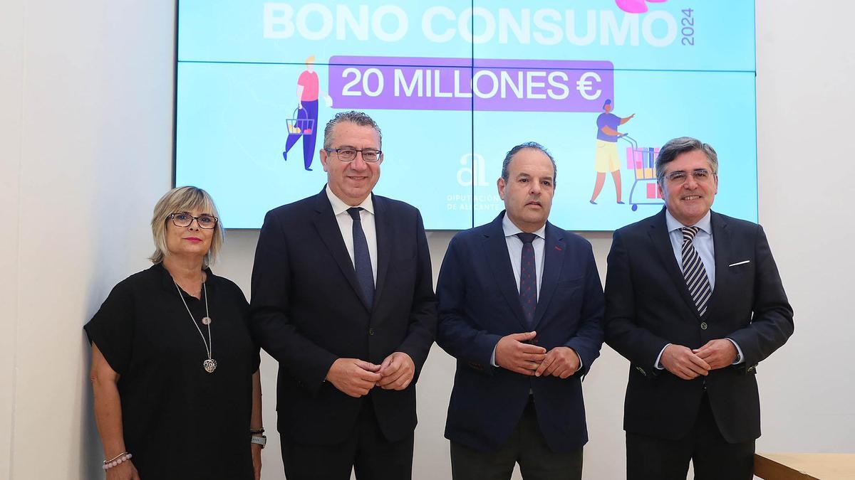 La Diputación de Alicante recupera el bono comercio dos años después en plena investigación por el caso Baño
