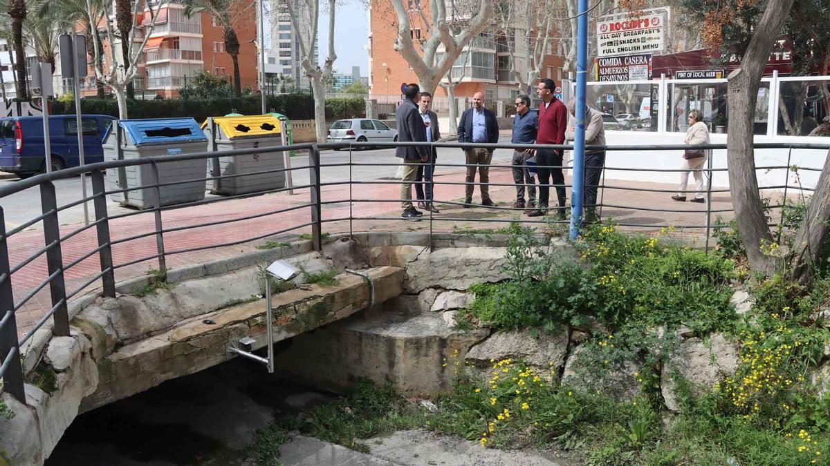 Visita a la zona donde ya se están mejorando la evacuación de las aguas pluviales