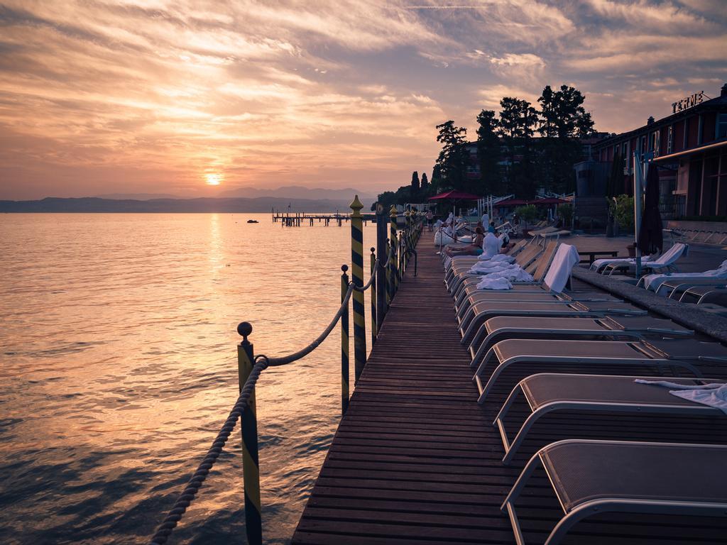Las termas de Sirmione tienen unas privilegiadas vistas al lago.