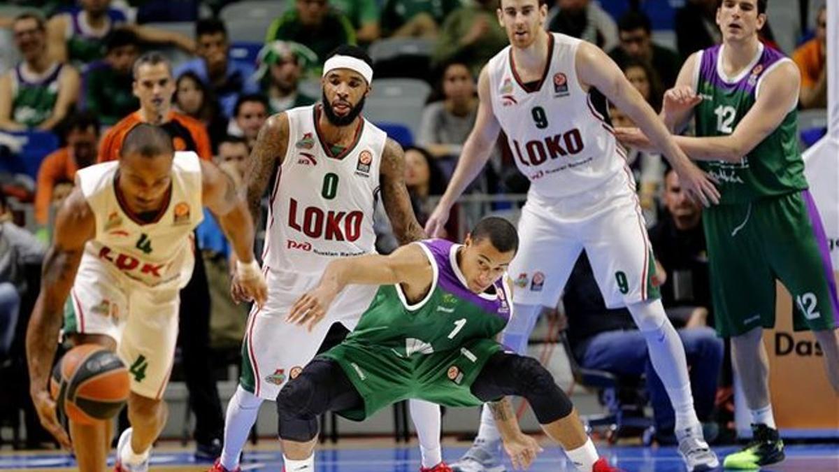 El Lokomotiv Kuban pasó por encima del Unicaja en el Martín Carpena