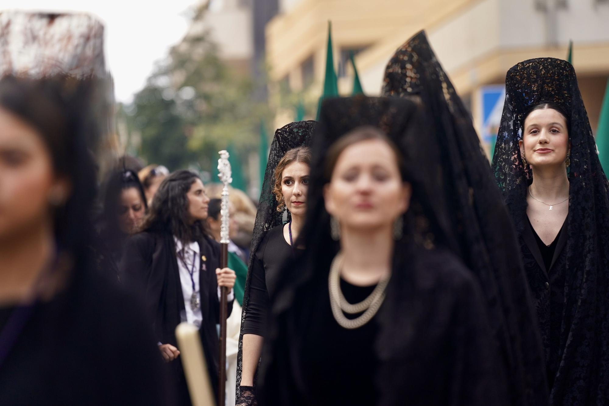 Salida procesional de la Cofradía de Nueva Esperanza, en el Martes Santo de 2024.