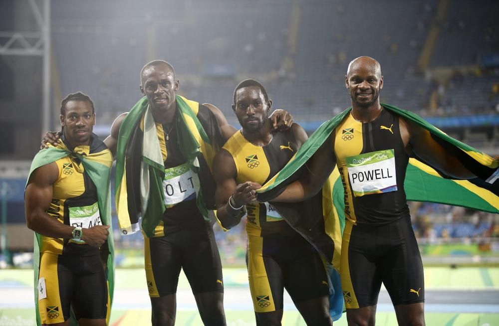 Usain Bolt logró el oro en 4x100, tercero en Río y noveno en su carrera olímpica.