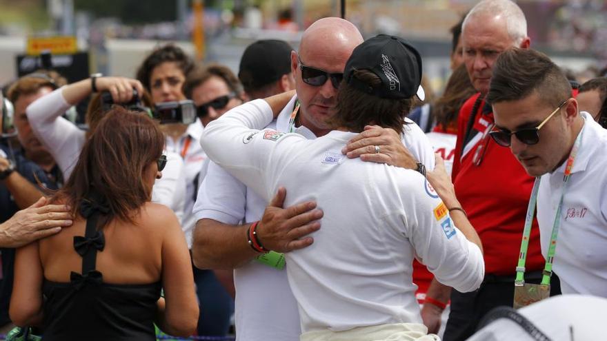 Philippe Bianchi, padre del piloto Jules Bianchi recibe el pésame