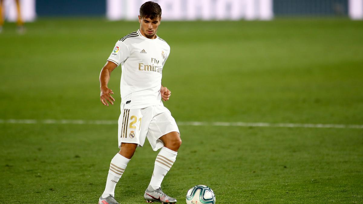 Brahim Díaz con el Real Madrid.