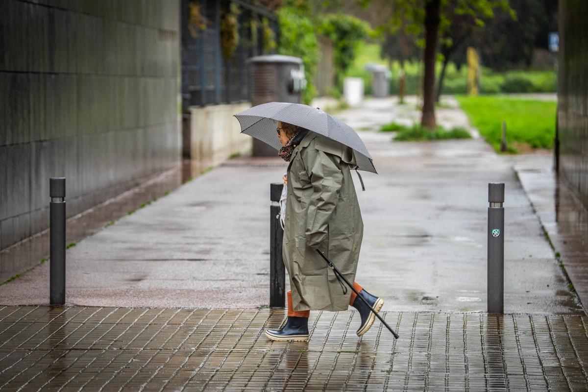 Día de lluvia en Barcelona