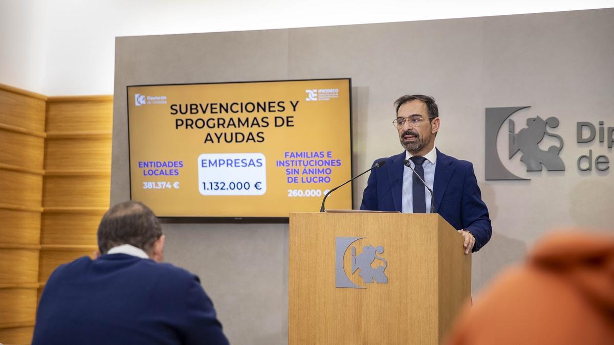 Félix Romero presenta los presupuestos del área de Empleo de la Diputación de Córdoba.