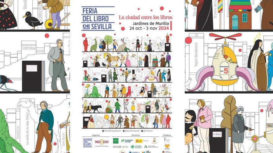 Cartel de la Feria del Libro de Sevilla 2024