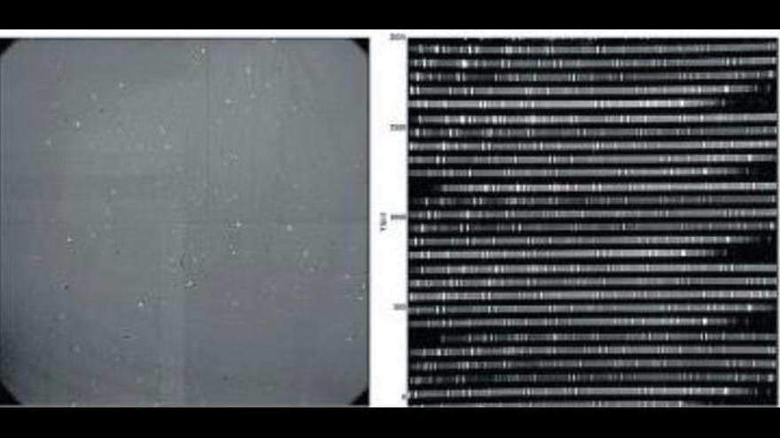 Primera imagen tomada con EMIR del cúmulo globular y los primeros espectros con las lámparas de calibración