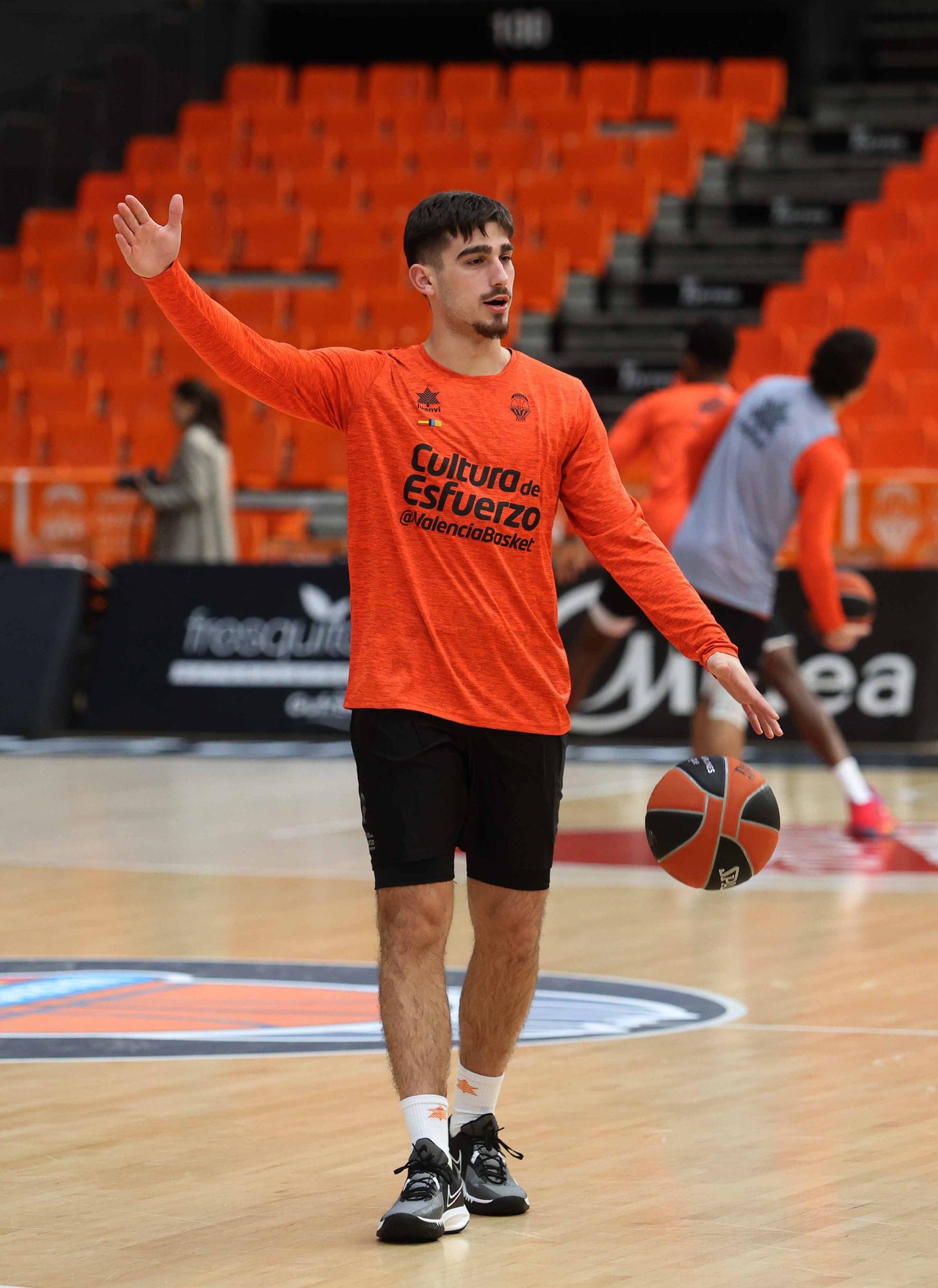 Entrenamiento previo al partido de Euroleague frente al Anadolu Efes Istanbul