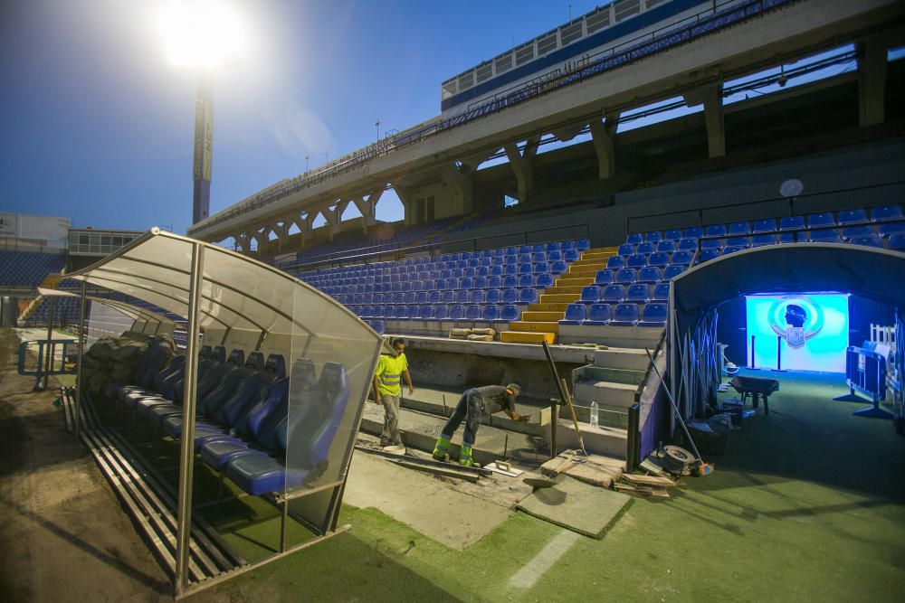 7 años después de la última reposición, el estadio cuenta con un césped de la máxima categoría