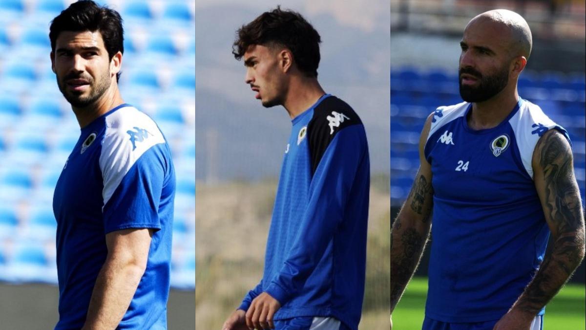 Nacho Monsalve, Adrián Pérez 'Bolo' y Javi Jiménez, únicos zagueros disponibles del primer equipo del Hércules.
