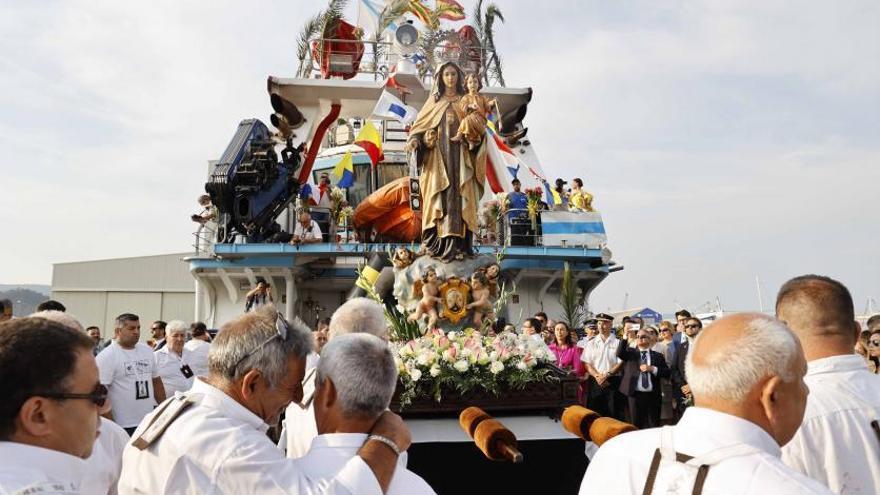 Marín, Combarro y Ponte Sampaio salen al mar para honrar a su patrona