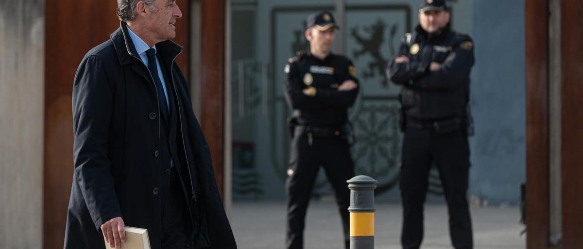 El expresidente de la Generalitat, Francisco Camps, llega a la Audiencia Nacional en una imagen del pasado 20 de febrero.