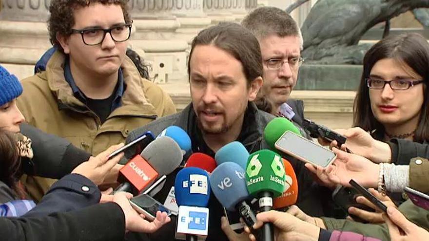 Pablo Iglesias arremete conra los "ministros mentirosos"