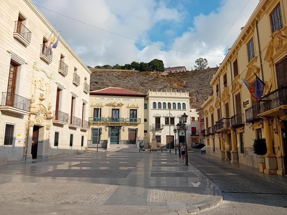 Plaza Ramón Sijé, donde se recreará por primera vez la Toma del Castillo