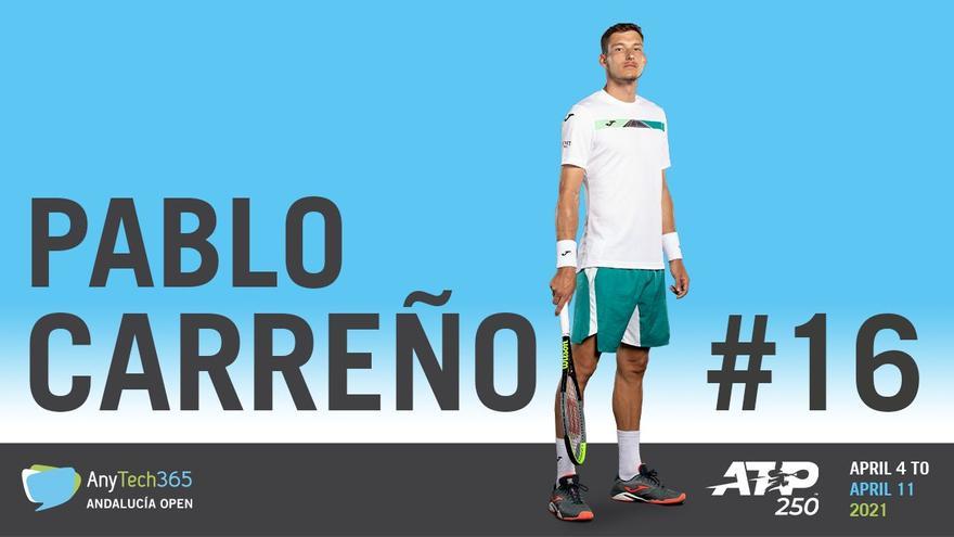 Pablo Carreño participará en el AnyTech365 Andalucía Open