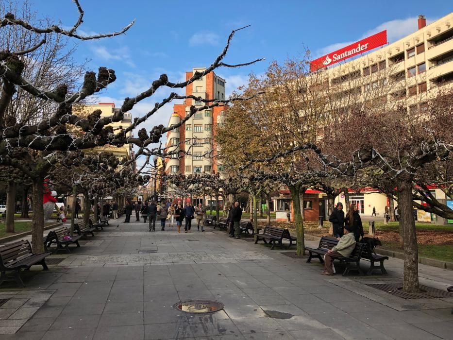 Gijón prepara sus luces de Navidad