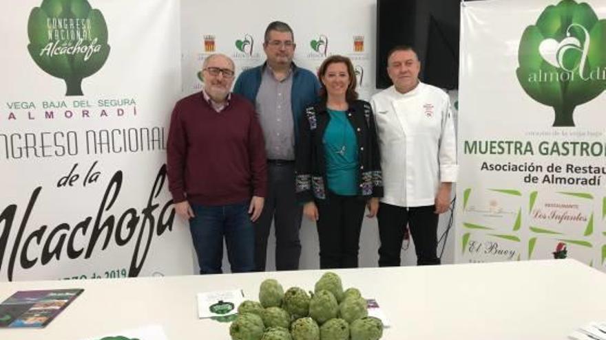 Presentación del V Congreso Nacional de la Alcachofa ayer en Almoradí.