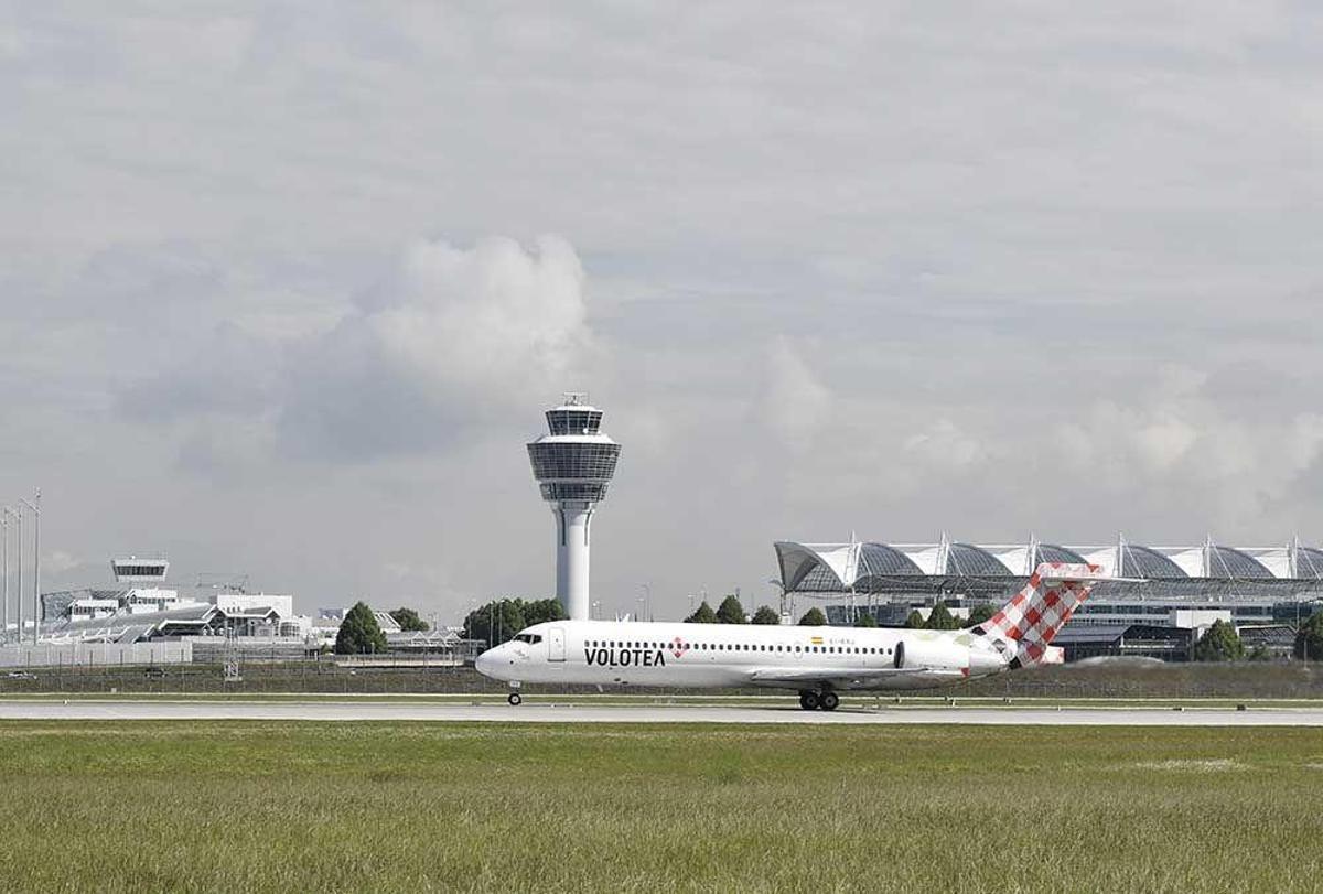 Un avión de la compañía Volotea.