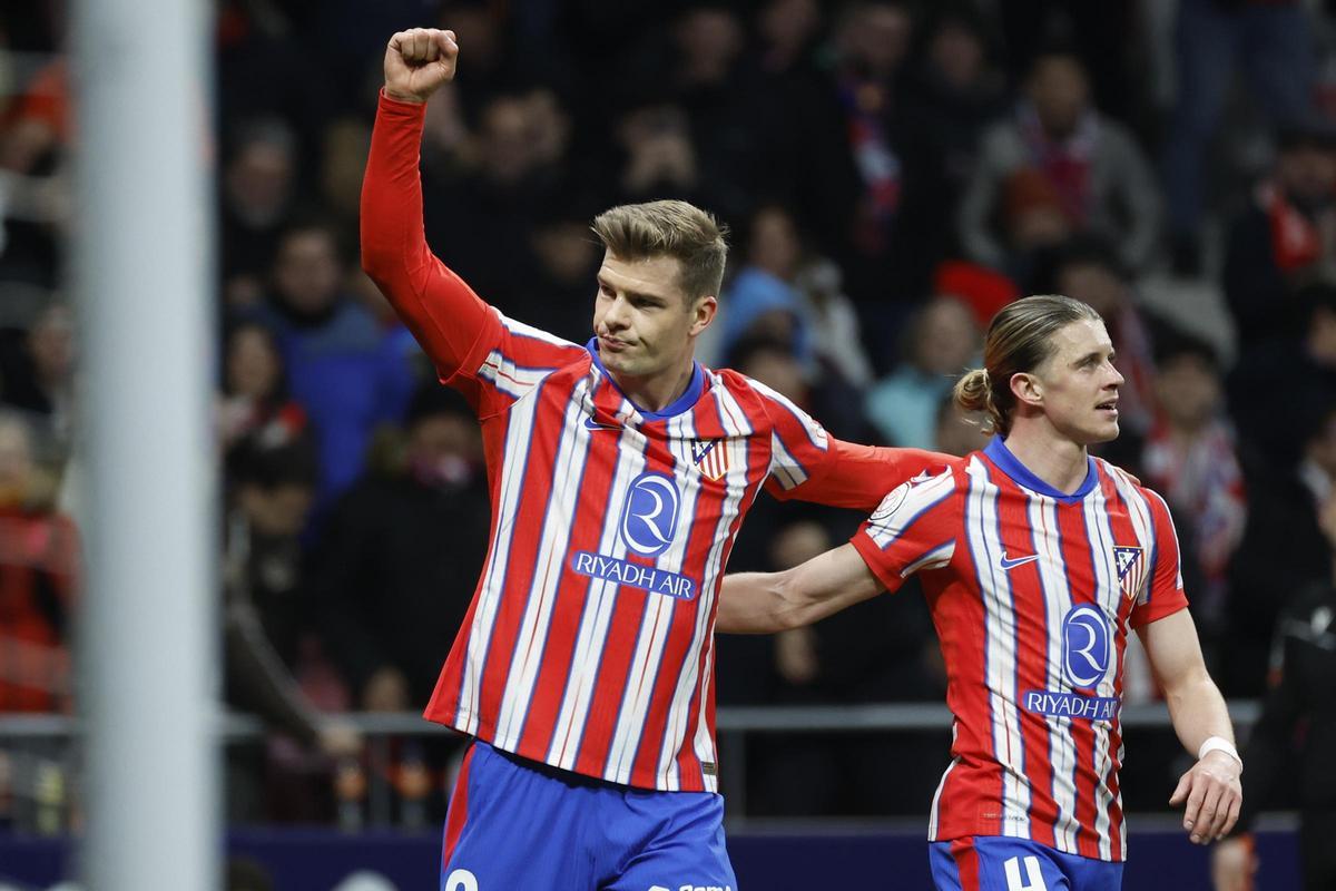 Alexander Sorloth celebrando su gol frente al Getafe en Copa del Rey