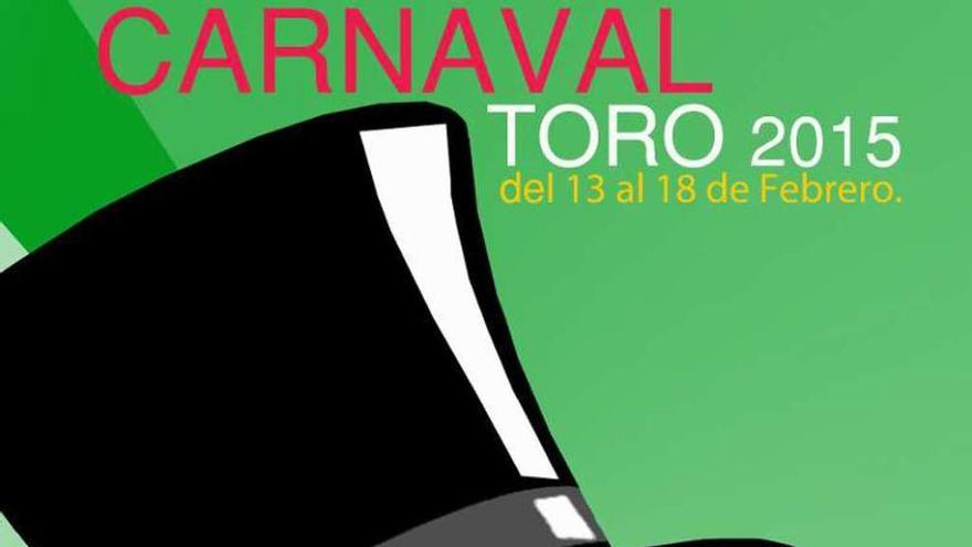 Cartel que anunciará las próximas fiestas de carnaval en Toro.