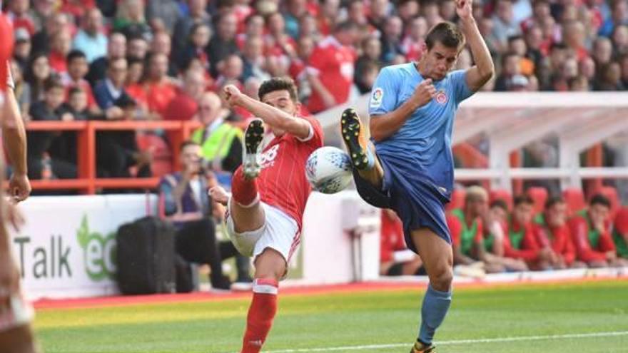 Pere Pons, en el partit contra el Nottingham Forest.