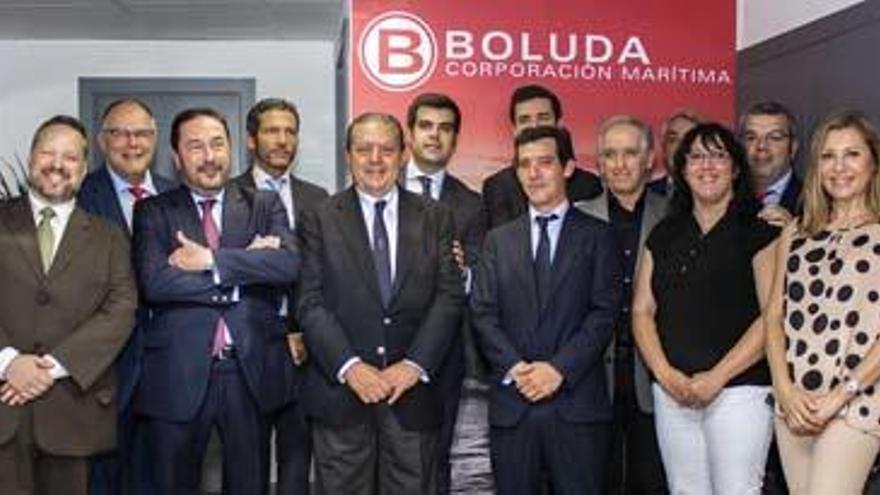 Vicente Boluda y miembros de su equipo directivo.