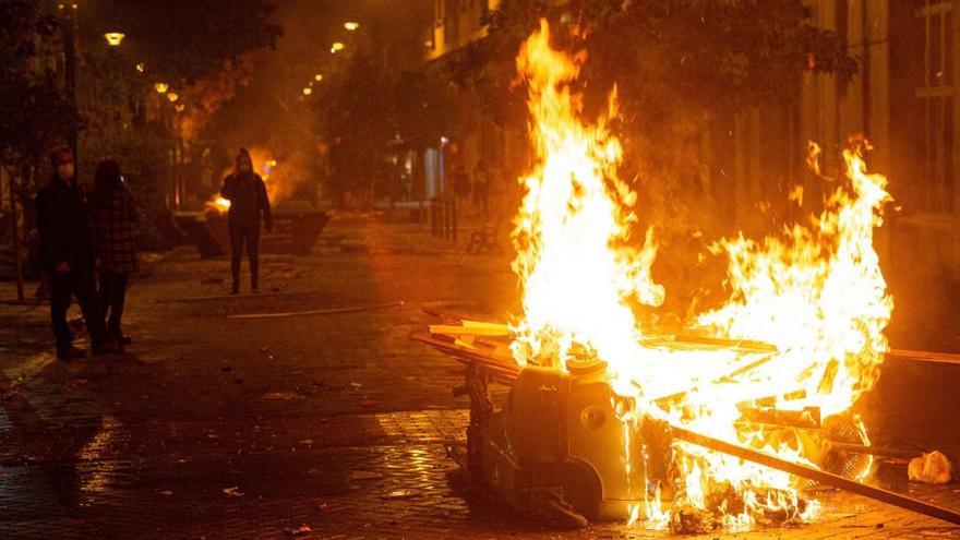 Los disturbios del pasado fin de semana en Logroño.