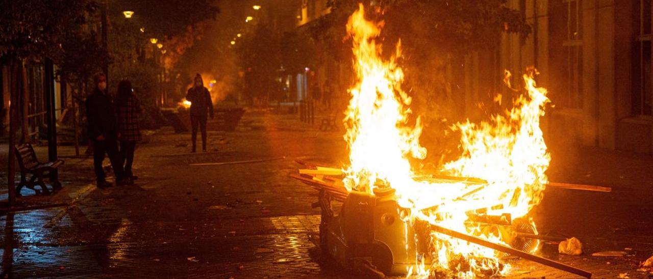 Los disturbios del pasado fin de semana en Logroño.